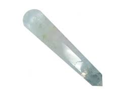 Bâton de massage en quartz transparent